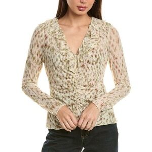 CABI Dapple Mesh Long Sleeve Top